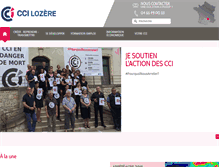 Tablet Screenshot of lozere.cci.fr