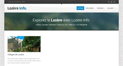 Desktop Screenshot of lozere.info