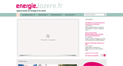 Desktop Screenshot of energie.lozere.fr
